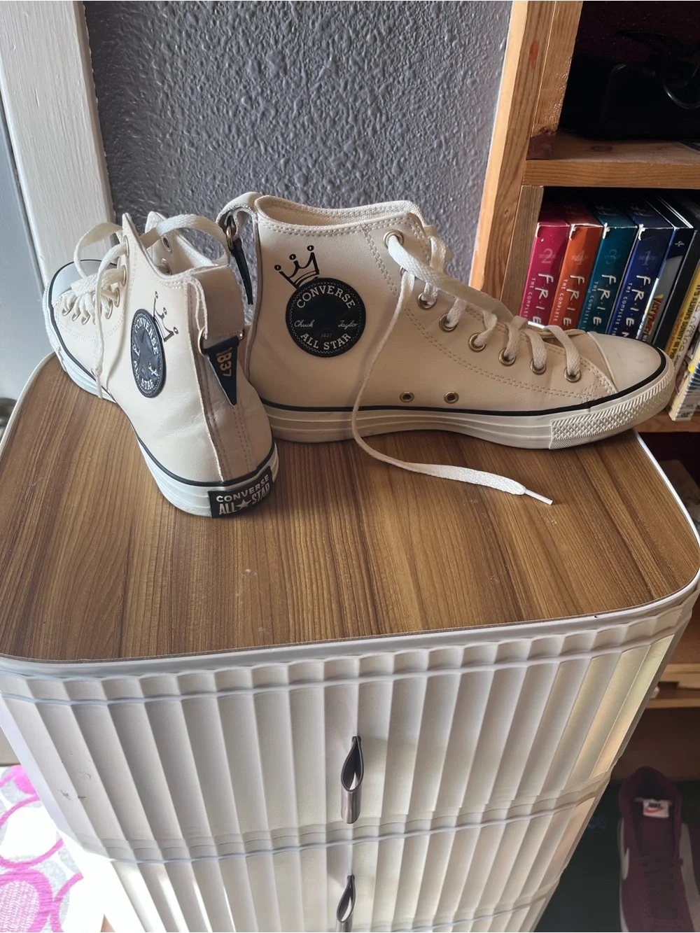 Converse High Top Sneakers - Cream/White - Picture 1 of 2